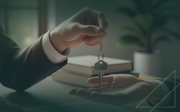 handing over key